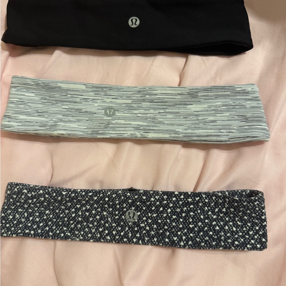 Lululemon Fly Away Tamer Headbands Set of Three
